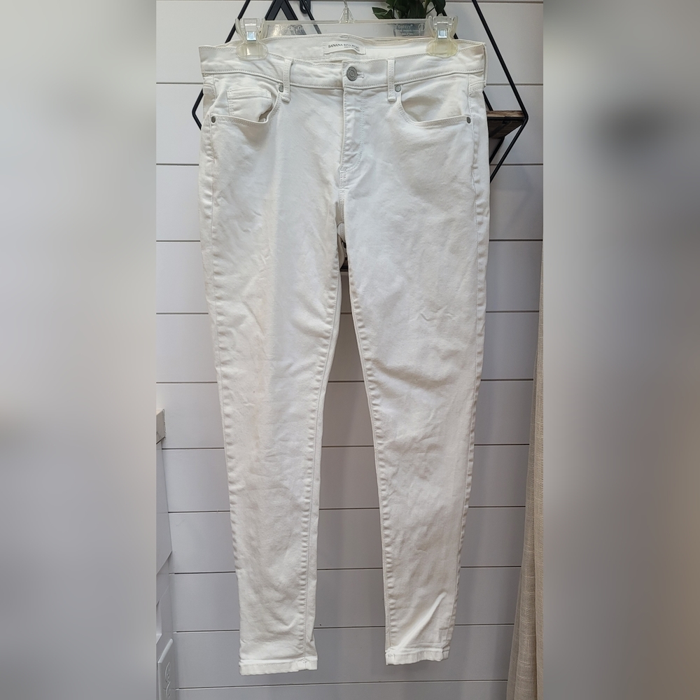 Banana Republic petite premium denim skinny ankle jeans 28p
